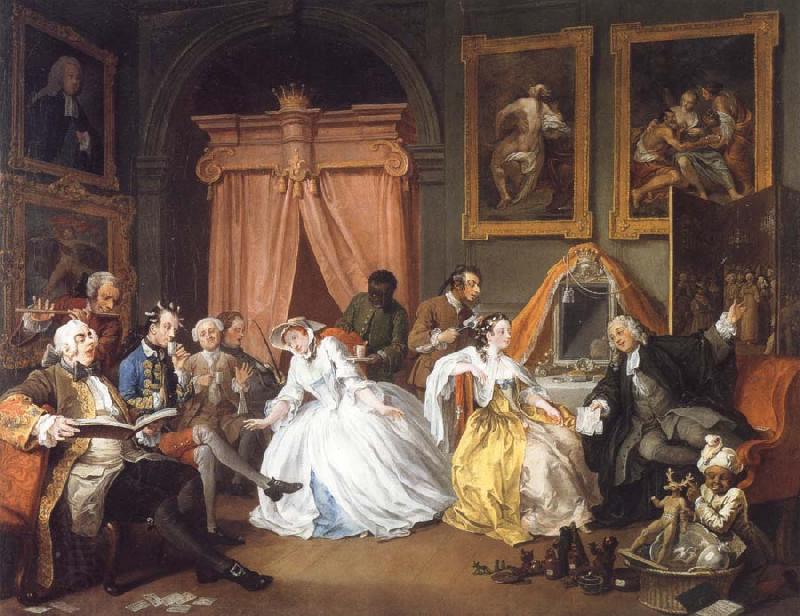 William Hogarth Marriage a la Mode IV The Toilette China oil painting art